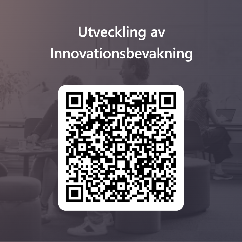 QR-kod till formulär för utveckling av Innovationsbevakning.
